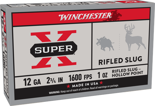 Winchester Super X 12 Gauge Ammo - 2-3/4" | 1 oz | Slug | 5rd Box