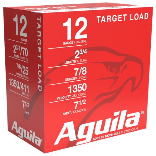 Aguila Target Load Competition 12 Gauge Ammo - 2-3/4" | 7/8 oz | #7.5 Shot | 25rd Box