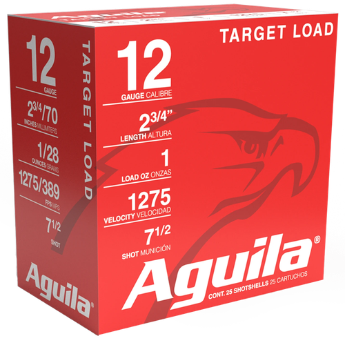 Aguila Target Load Competition 12 Gauge Ammo - 2-3/4" | 1 oz | #7.5 Shot | 25rd Box (1CHB1337)