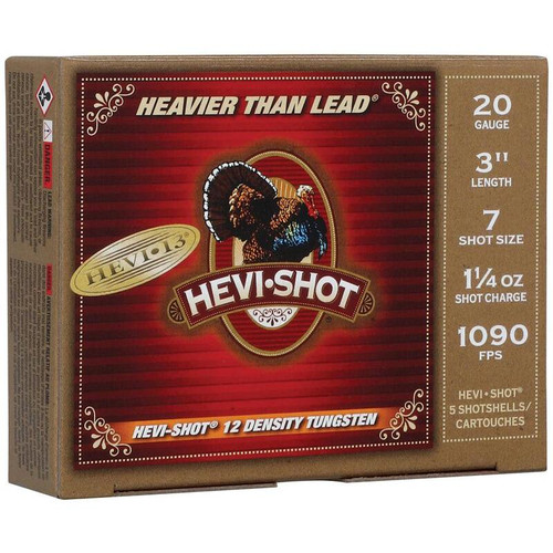 HEVI-Shot Hevi 13 20 Gauge Ammo - 3" | 1 1/4 oz | #7 Tungsten Shot | 5rd Box