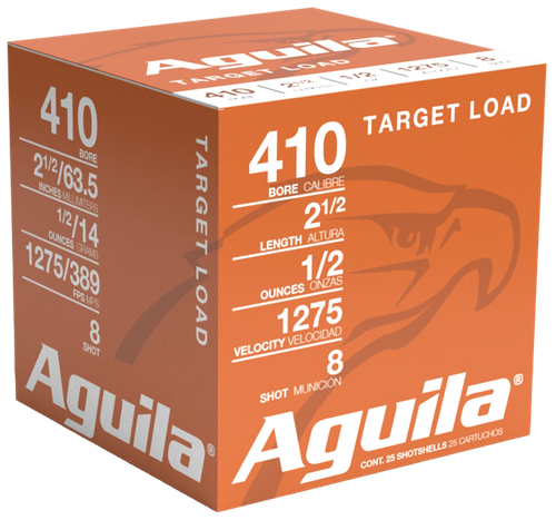 Aguila Target Load 410 Bore Ammo - 2-1/2" | 1/2 oz | #9 Shot | 25rd Box