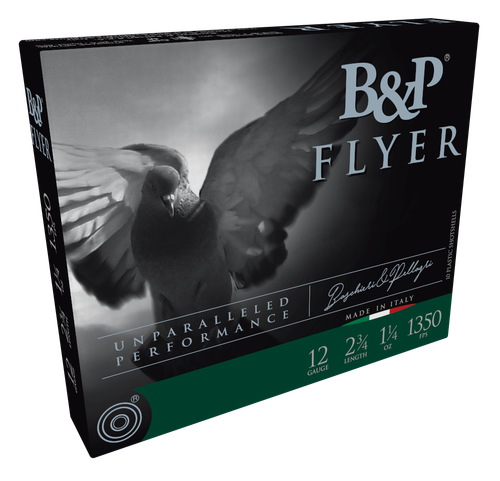 Baschieri & Pellagri Competition Flyer 12 Gauge Ammo - 2-3/4" | 1 1/4 oz | #7.5 Shot | 10rd Box (12B14PH7)