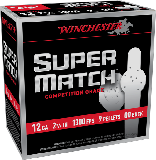Winchester 12 Gauge Ammo - 2-3/4" | 9 Pellet | Buckshot | 25rd Box