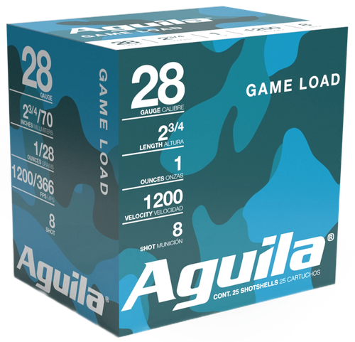 Aguila Game Load 28 Gauge Ammo - 2-3/4" | 1 oz | #8 Shot | 25rd Box