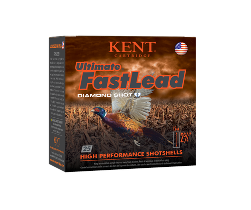 Kent Ultimate Fast Lead 12 Gauge Ammo - 2-3/4" | 1 3/8 oz | #4 Shot | 25rd Box
