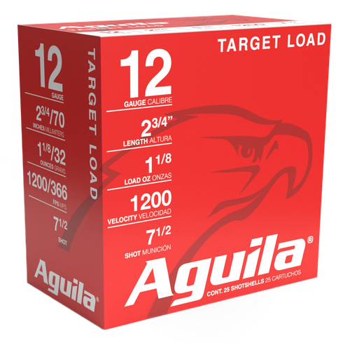 Aguila 12 Gauge Ammo - 2-3/4" | #7.5 Shot | 25rd Box