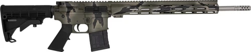 Great Lakes Firearms & Ammo GL15 Pursuit Green Camo, Stainless Barrel 18" CALIFORNIA LEGAL - .450 Bushmaster - Camo