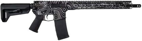 Shark Coast Tactical Topography Black Topography 16" CALIFORNIA LEGAL - .223/5.56 - Black