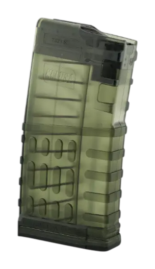 KCI 10/20 SR-25 / AR-10 Magazine, .308/7.62x51, Polymer - Smoke (Blocked to 10 Rounds)