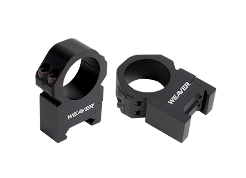 Weaver Precision Scope Rings, 1" High - Matte Black