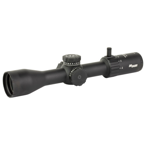Sig Sauer WHISKEY4 3-12x44 Rifle Scope – BDC Reticle, SFP, 30mm, Black