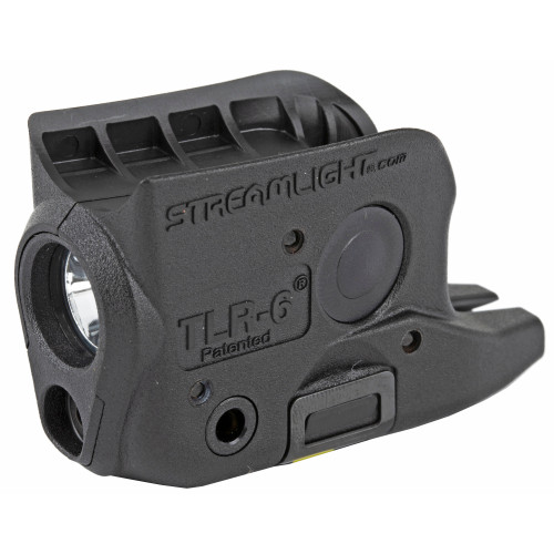 Streamlight TLR-6, Tac Light with Laser, Fits Glock 42/43, Black, C4 LED, 100 Lumens, Red Laser, 2X CR1/3 N
