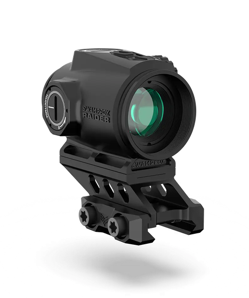 Swampfox Optics Raider Micro Prism Dot Laser Red Dot – 6 MOA, Black