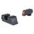 Trijicon Suppressor/Optic Height HD Xr Night Sight Set, Fits Glock 43X/48 MOS/43/42, Green Tritium with