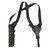 Uncle Mike's Vertical, Shoulder Holster, Right Hand, Black, Open End, Kodra Nylon