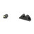 Night Fision Optics Ready Stealth Series Sights, Tritium with Yellow Fluorescent Ring Front Sight, Black Rear