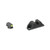 Night Fision Optics Ready Stealth Series Sights, Tritium with Yellow Fluorescent Ring Front Sight, Black Rear