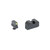 Night Fision Optics Ready Stealth Series Sights, Tritium with Yellow Fluorescent Ring Front Sight, Black Rear