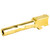 Zaffiri Precision Flush Crown Barrel for Glock 19 Gen 5, 3.95" - 9mm - Gold TiN