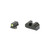 Night Fision Optics Ready Stealth Series Sights, Tritium with Yellow Fluorescent Ring Front Sight, Black Rear