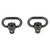 GrovTec Heavy Duty Push Button Swivels, Fits 1" Slings, Nitride Finish, Black
