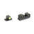 XS Sights R3D 2.0, Tritium Night Sight, Fits S&W M&P OR Full Size & Compact, Green Front Outline, Green