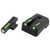 TruGlo TFX Tritium/Fiber-Optic Day/Night Sights Fits Kimber 1911 Models with Fixed Rear Sight - White Outline