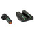 TruGlo TFX Pro Handgun Sights for Canik TP9 Set Green with Orange Front Green Rear