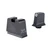 Trijicon Suppressor/Optic Height, Night Sights, White Front with Metal Rear & Green Lamps, Fits Glock
