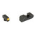 XS Sights Sight Systems R3D 2.0 Night Sights for Glock 20/21/29/30/30S/37/40/41 Orange Front with Black Rear