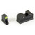XS Sights R3D, 2.0, Tritium Night Sight, For CZ P10, Suppressor Height, Green Front Outline, Green Tritium