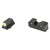 XS Sights Sight Systems R3D 2.0 Suppressor Height Night Sights for Glock 42/43/43x/48 Green Front with Black