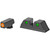 Meprolight ML46500 Hyper-Bright Orange Ring Front/Green Rear Sights for Taurus 3GC