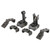 Griffin Armament M2 Sight Deploy Kit, Front/Rear Folding Sights, Fits Picatinny Rails, Matte Black Finish