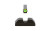 Ameriglo Protector, Night Sight, Fits Glock Gen 5 9/40, Green Front with LumiGreen Outline, Black Serrated U
