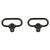 Allen Push Button QD Steel Gun Swivels 1.25" Black 2/ct