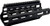 Kinetic Development Group Black for Stribog 10MM 45ACPKDG 6" Rail Extension