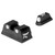 TrijiconInc. Trijicon Bright & Tough Night Sight Set White with Green Front and Rear