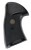 Pachmayr 03267 Presentation Grip Checkered Black Rubber for S&W K/L Frame with Square Butt