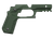 Recover Innovations INC Tactical CC3C-03 Grip & Rail System Green Polymer Picatinny for Compact 1911