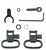 Grovtec Us Two Piece Barrel Band Swivel Sets .585 - .635 Diameter Black 2/ct