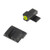 Night Fision Perfect Dot NS Set w/Yellow Front + Black U Rear Fits Springfield XD