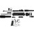 Tacfire Unassembled 9mm Luger 7" Barrel Pistol Build Kit with Lower Parts Kit