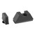 Ameriglo 5L Tall Optic Compatible Serrated Sight Set for Glock® - 5L Optic Compensator Sights Serrated Front