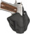 1791 Gunleather ORBH1SSBLR BH1 Optic Ready OWB Stealth Black Leather Belt Slide Fits 4-5" 1911 Right Hand