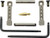 KNS Precision Gen ST Non-Rotating Pin Kit for AR-15/M16, .154, FDE