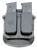 Fobus 4500NDP Double Mag Pouch Black Polymer Paddle Compatible w/ Single Stack Compatible w/ 1911