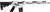 Great Lakes Firearms & Ammo GL15 Pursuit Snow Camo, Stainless Barrel 16" CALIFORNIA LEGAL - .223/5.56 - Camo