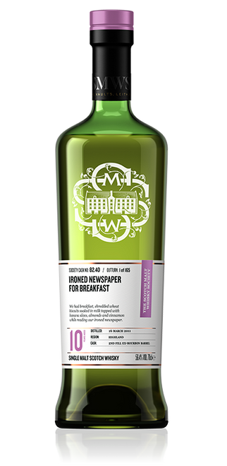 Ironed newspaper for breakfast