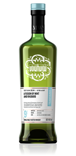 A fusion of mint and rhubarb